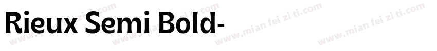 Rieux Semi Bold字体转换